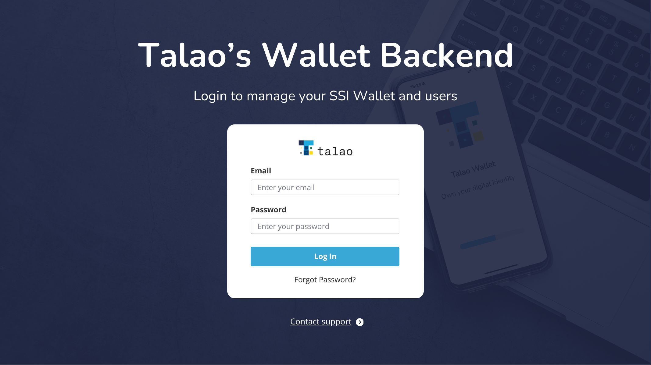 Talao SSI Wallet Backend - Wallet as a Service - Wallet Provider - White Label