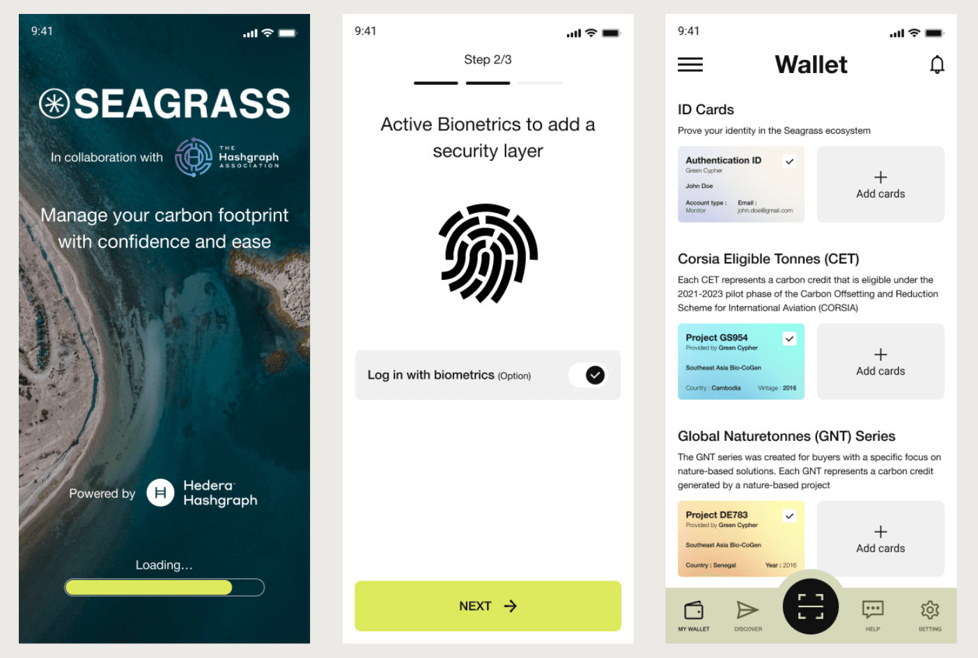 Seagrass Decentralized Identity Wallet