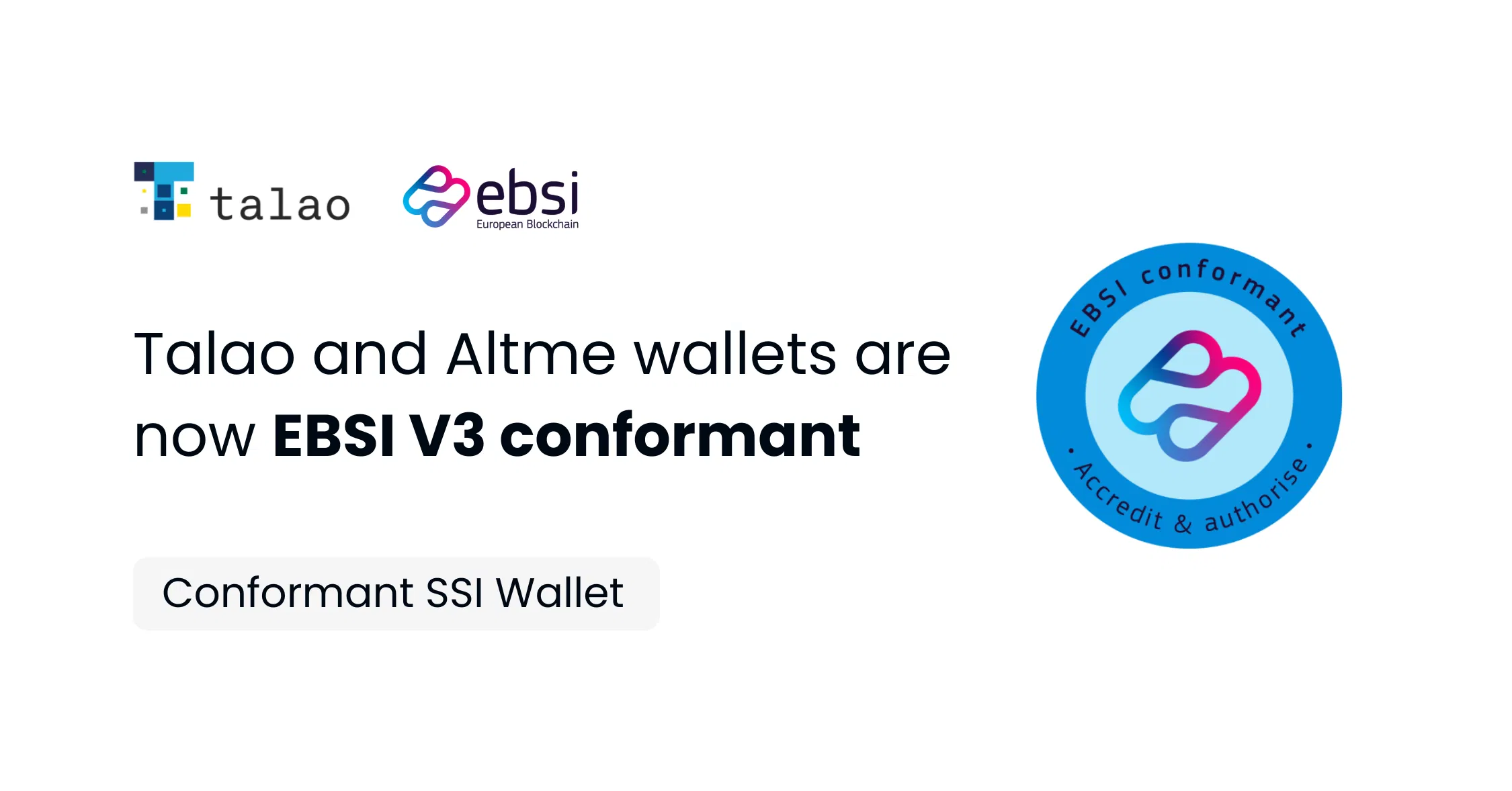 Ebsi conformant talao wallet digital identity verifiable credentials self sovereign identity